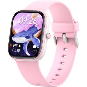 🆕 Kids Smart Watch Pink Fitness Activity Tracker Heart Rate Sleep Pedometers